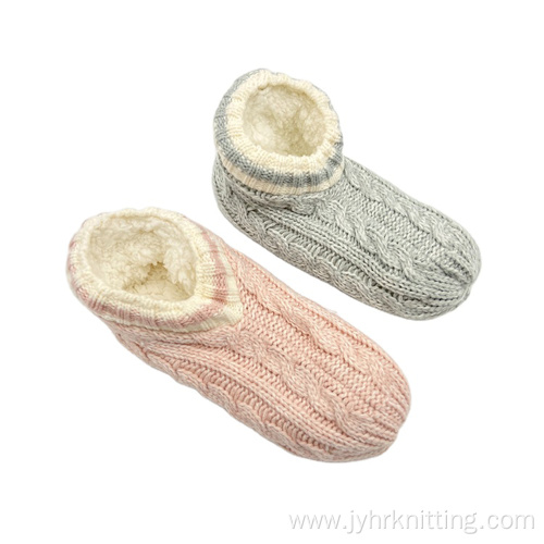 Warm Knitted Fuzzy Ballerina House Slippers